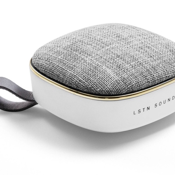 Portable Bluetooth Speaker from LSTN Sound Co., Wanderlust  in White, new - Picture 2 of 10